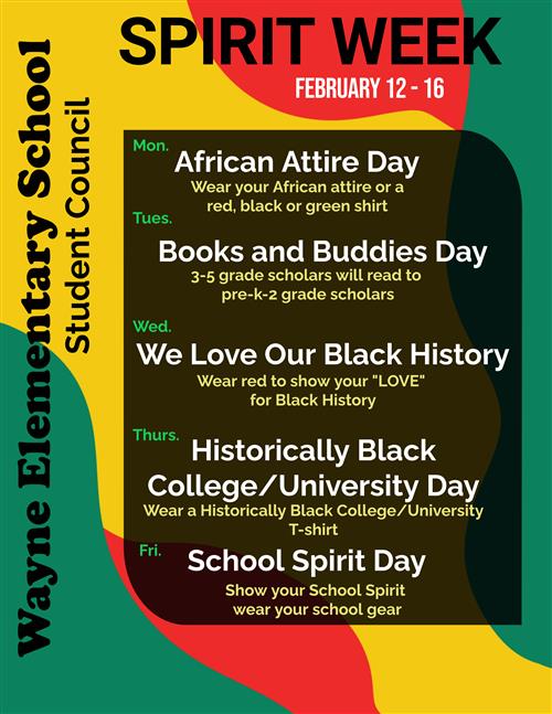 spirit week flyer